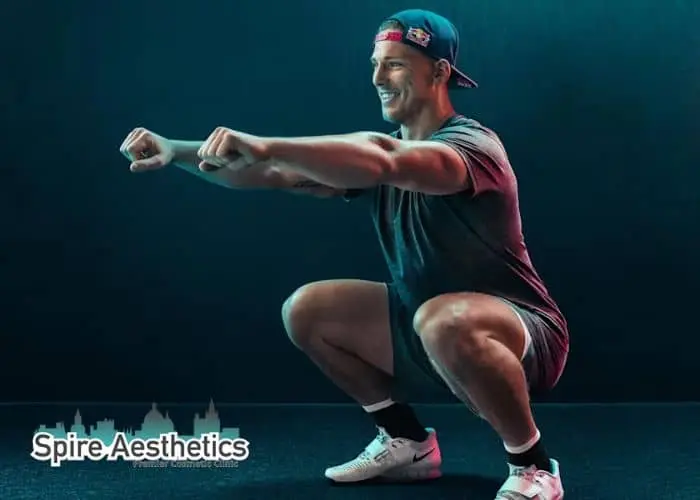 Image of man build leg muscle Brighton through exercise