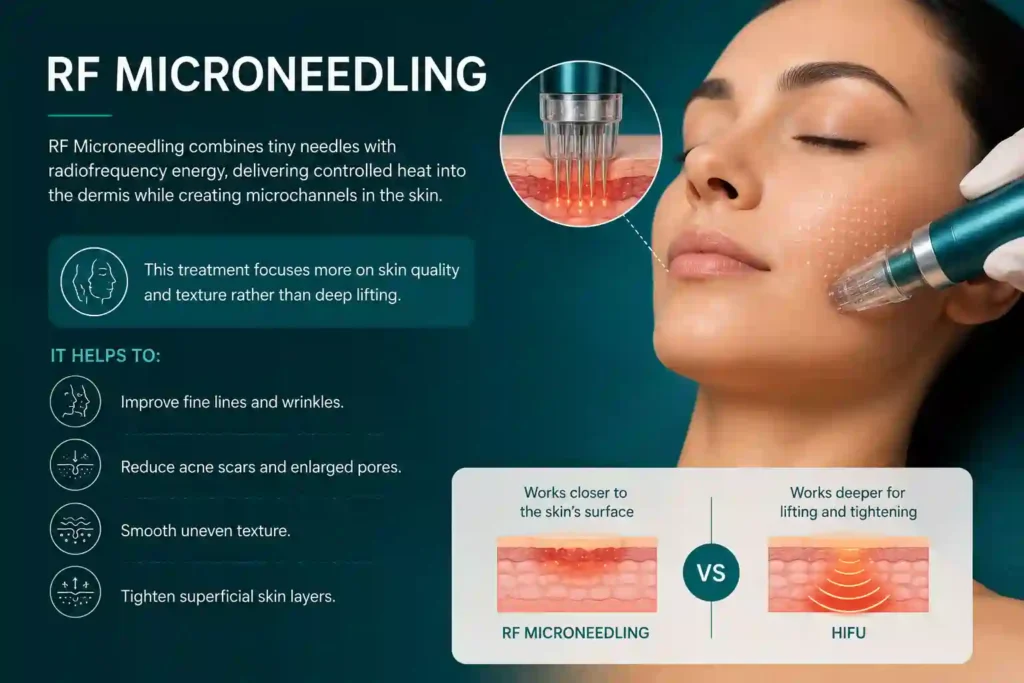 What Does RF Microneedling Do That HIFU Alone Cannot Brighton